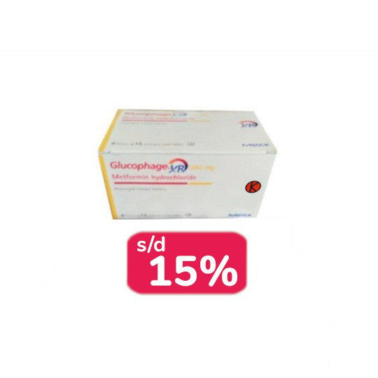 Glucophage XR 500 mg 30 Tablet - Obat Rutin Glucophage XR 500 mg 30 Tablet - Obat Rutin