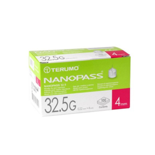 TERUMO NANOPASS 32.5 G (0.22 MM X 4 MM) 100 PIECES TERUMO NANOPASS 32.5 G (0.22 MM X 4 MM) 100 PIECES
