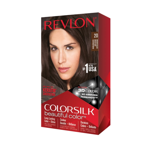 Revlon Colorsilk Beautiful Color Ammonia Free Colorant No. 20 Brown Black Revlon Colorsilk Beautiful Color Ammonia Free Colorant No. 20 Brown Black