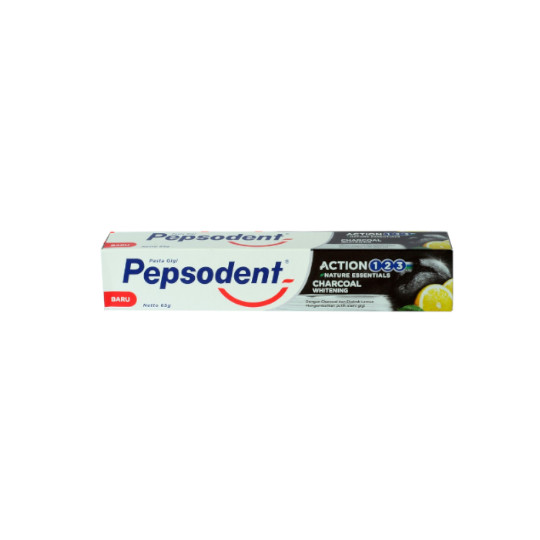 PEPSODENT TOOTH PASTE ACTION 123 CHARCOAL 65 GR PEPSODENT TOOTH PASTE ACTION 123 CHARCOAL 65 GR