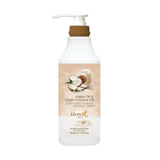 Iomi Goats Milk Shower Cream Argan Oil & Virgin Coconut Oil 1000 ml Iomi Goats Milk Shower Cream Argan Oil & Virgin Coconut Oil 1000 ml