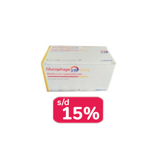 GLUCOPHAGE XR 500 MG 30 TABLET - OBAT RUTIN GLUCOPHAGE XR 500 MG 30 TABLET - OBAT RUTIN