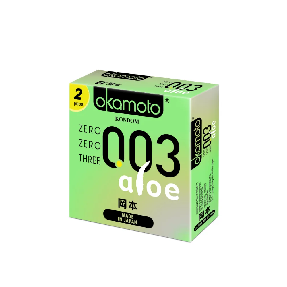 Kondom Okamoto Aloe isi 2 Kondom Okamoto Aloe isi 2