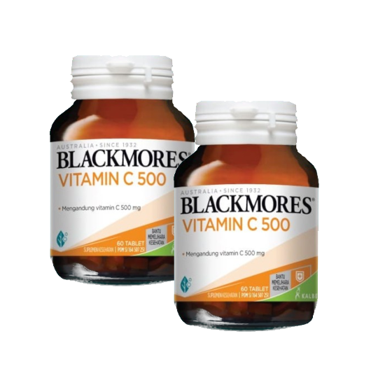 Blackmores Vitamin C 500 mg 2 Botol (60 Tablet/Botol) - Hemat Borongan Blackmores Vitamin C 500 mg 2 Botol (60 Tablet/Botol) - Hemat Borongan