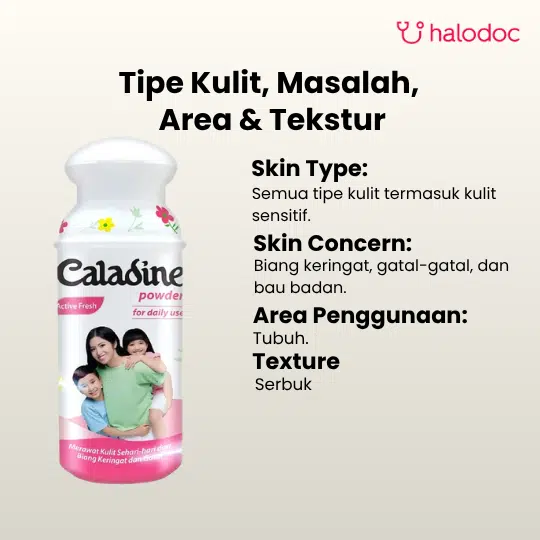 Caladine Powder Active Fresh 60 g - Gambar 2