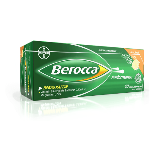 Berocca Performance 10 Tablet Effervescent Kegunaan, Efek Samping, Dosis dan Aturan Pakai