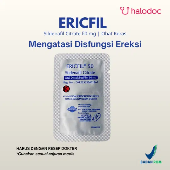 Ericfil 50 mg 1 Lembar ODF
