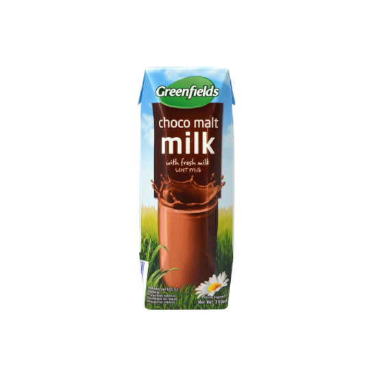 GREENFIELDS CHOCO MALT MILK 200 ML GREENFIELDS CHOCO MALT MILK 200 ML
