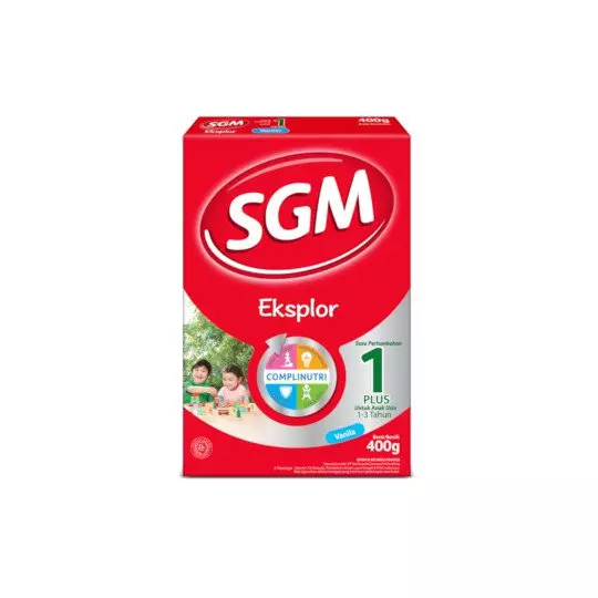 SGM EKSPLOR 1 PLUS COMPLINUTRI VANILA SUSU PERTUMBUHAN BUBUK 400 GR SGM EKSPLOR 1 PLUS COMPLINUTRI VANILA SUSU PERTUMBUHAN BUBUK 400 GR