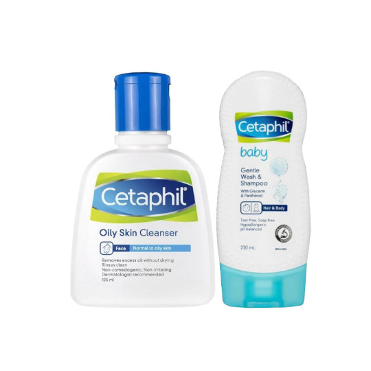 CETAPHIL GENTLE SKIN CARE 125 ML+ CETAPHIL FACIAL MOISTURIZING 118 ML CETAPHIL GENTLE SKIN CARE 125 ML+ CETAPHIL FACIAL MOISTURIZING 118 ML