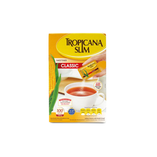 TROPICANA SLIM SWEETENER CLASSIC 100 SACHET TROPICANA SLIM SWEETENER CLASSIC 100 SACHET