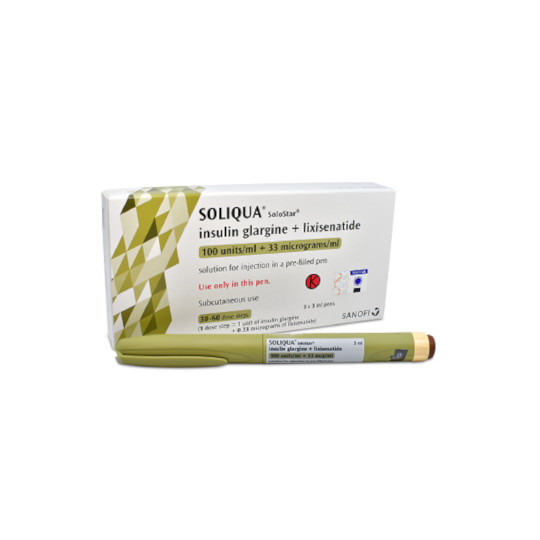 Soliqua 100/33 Pen Kegunaan, Efek Samping, Dosis dan Aturan Pakai