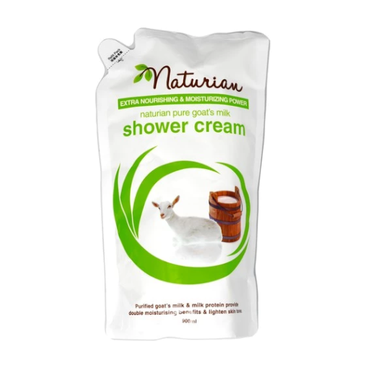Naturian Shower Cream Pure Goats Milk Refill 900 ml Naturian Shower Cream Pure Goats Milk Refill 900 ml