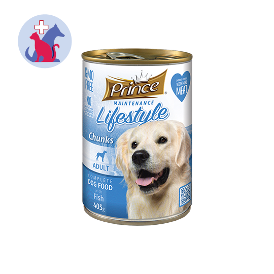 Prince Maintenance Lifestyle Adult Complete Dog Food Fish 405 g
