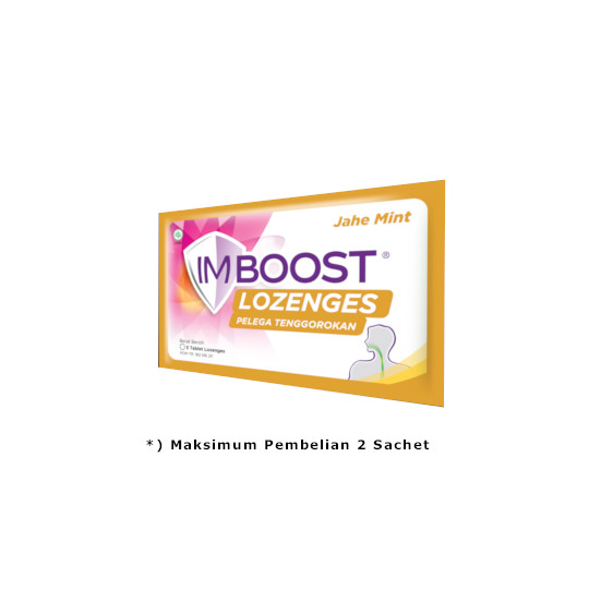 Imboost Lozenges Jahe Mint 6 Tablet Hisap Imboost Lozenges Jahe Mint 6 Tablet Hisap