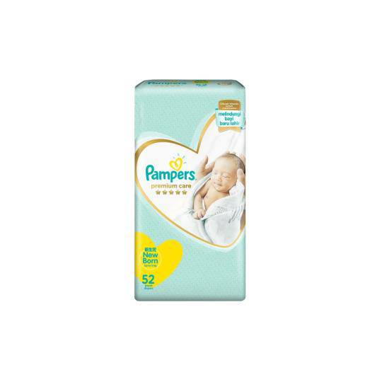 PAMPERS PREMIUM CARE NEW BORN 52 PIECES PAMPERS PREMIUM CARE NEW BORN 52 PIECES