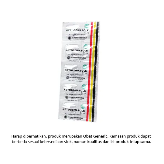Ketoconazole 200 mg 10 Tablet