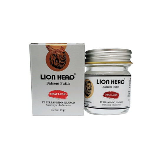 LION HEAD BALSEM PUTIH CAP SINGA 13 G LION HEAD BALSEM PUTIH CAP SINGA 13 G