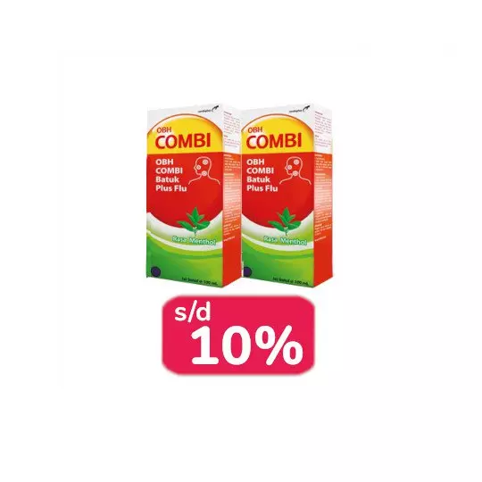 OBH COMBI PLUS BATUK FLU MENTHOL 100 ML 2 BOTOL - LEBIH HEMAT OBH COMBI PLUS BATUK FLU MENTHOL 100 ML 2 BOTOL - LEBIH HEMAT