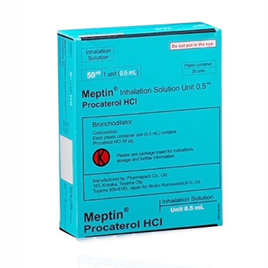 Meptin Inhalation Solution Unit 0.5 ml - Kegunaan, Efek Samping, Dosis