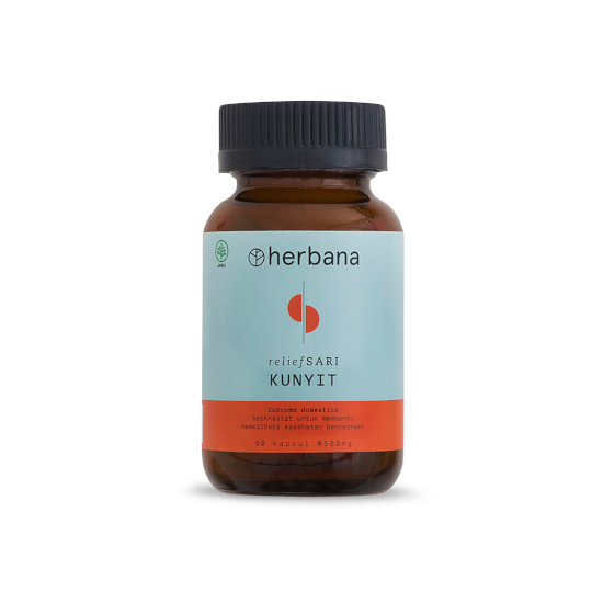Herbana Kunyit 60 Kapsul Kegunaan, Efek Samping, Dosis dan Aturan