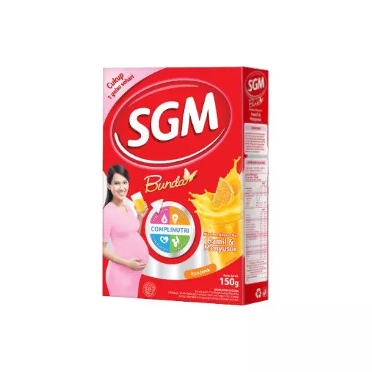 SGM BUNDA COMPLINUTRI JERUK SUSU BUBUK KHUSUS IBU HAMIL & MENYUSUI 150 GR SGM BUNDA COMPLINUTRI JERUK SUSU BUBUK KHUSUS IBU HAMIL & MENYUSUI 150 GR