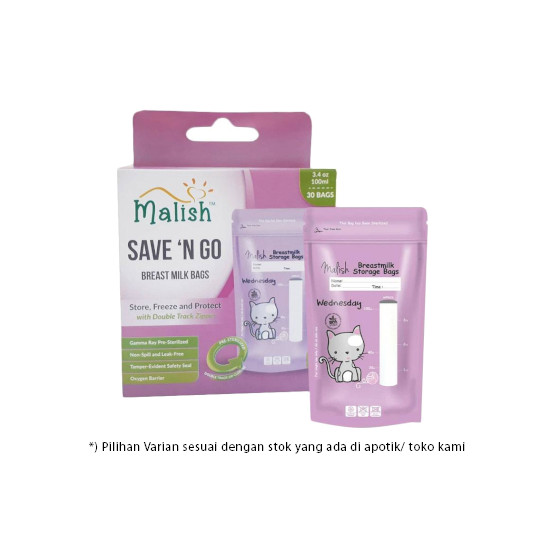 Malish Kantong Asi 100 ml 30 Pieces Malish Kantong Asi 100 ml 30 Pieces
