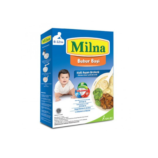 MILNA 8-12 BUBUR HATI AYAM BROKOLI 120 G MILNA 8-12 BUBUR HATI AYAM BROKOLI 120 G