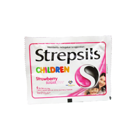 Strepsil Children Strawberry 6 Tablet Strepsil Children Strawberry 6 Tablet