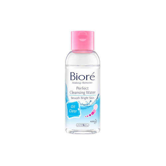 Biore Make Up Remover Cleansing Water Oil Clear 90 ml Kegunaan, Efek