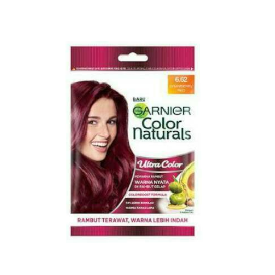 Garnier Color Naturals Ultra Color - Pewarna Rambut 6.62 Cranberry Red Sachet Garnier Color Naturals Ultra Color - Pewarna Rambut 6.62 Cranberry Red Sachet