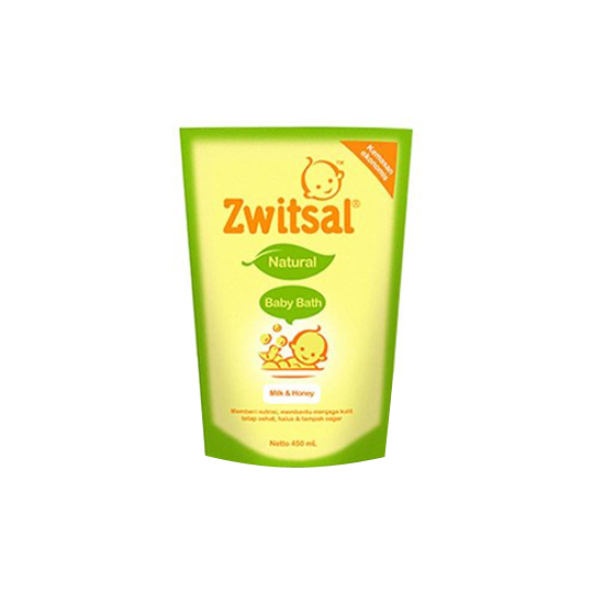 ZWITSAL BABY BATH NATURAL WITH MILK & HONEY 450 ML ZWITSAL BABY BATH NATURAL WITH MILK & HONEY 450 ML