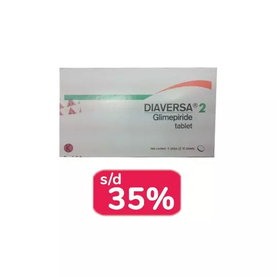DIAVERSA 2 MG 30 TABLET - OBAT RUTIN DIAVERSA 2 MG 30 TABLET - OBAT RUTIN
