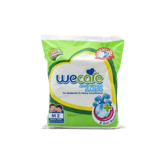 WE CARE ADULT DIAPERS M 2 PIECES WE CARE ADULT DIAPERS M 2 PIECES