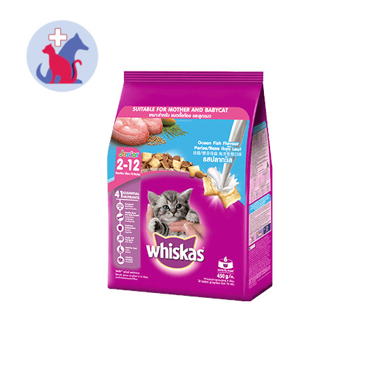 Whiskas Junior Rasa Ocean Fish Dry 450 g Kegunaan, Efek Samping
