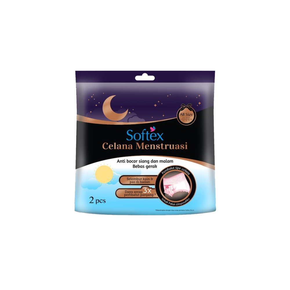Softex Celana Menstruasi Pembalut All Size 2 Pieces Softex Celana Menstruasi Pembalut All Size 2 Pieces