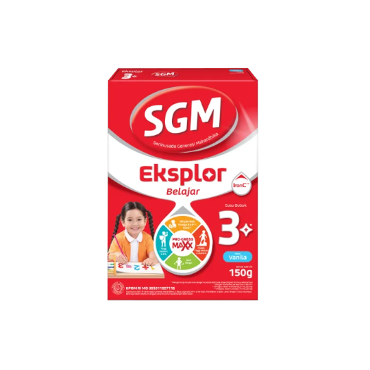 SGM Eksplor 3 Plus Complinutri Vanila Susu Bubuk 150 g SGM Eksplor 3 Plus Complinutri Vanila Susu Bubuk 150 g