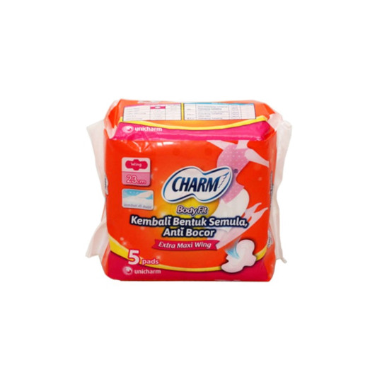 Charm Body Fit Extra Maxi Wing 5 Pads Charm Body Fit Extra Maxi Wing 5 Pads