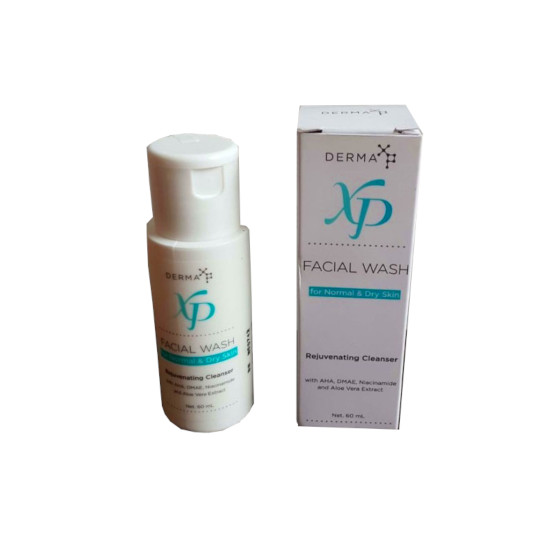 Derma XP Facial Wash for Normal & Dry Skin 60 ml Kegunaan, Efek