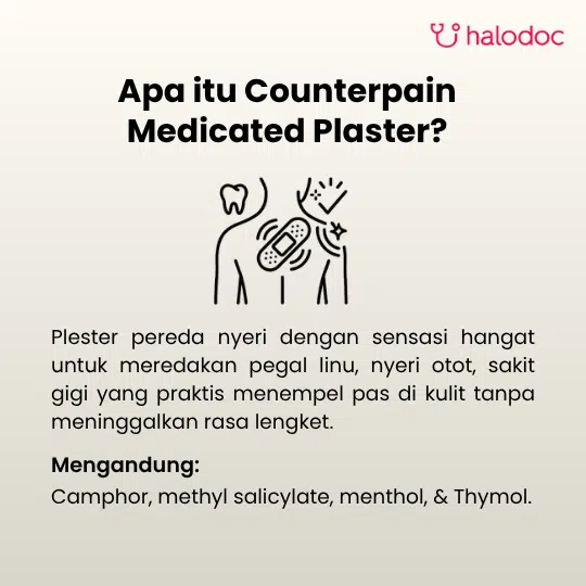 Counterpain Medicated Plaster 10 Sheets - Gambar 2