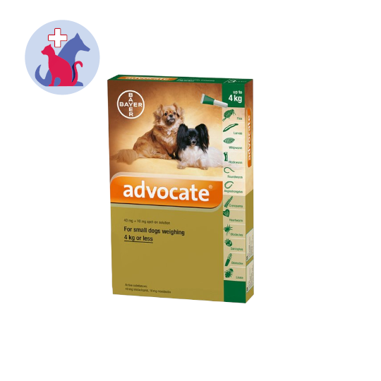 Advocate for Small Dogs Up To 4 kg Tube 0.4 ml Advocate for Small Dogs Up To 4 kg Tube 0.4 ml