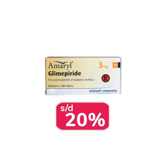 AMARYL 3 MG 30 TABLET - OBAT RUTIN AMARYL 3 MG 30 TABLET - OBAT RUTIN