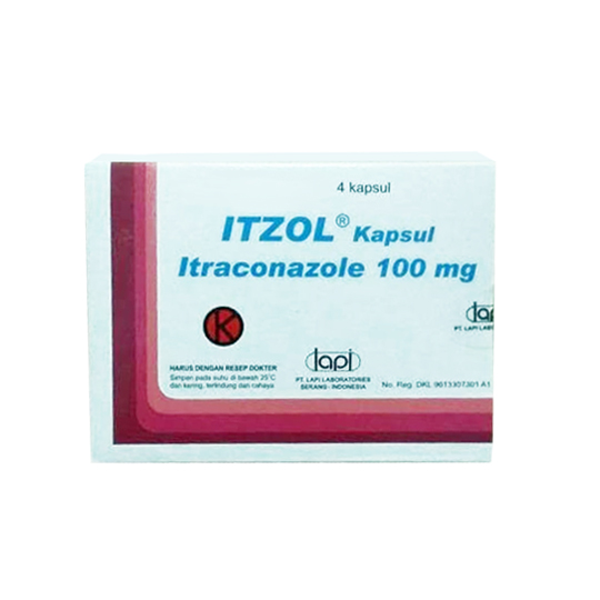 Itzol Kapsul 100 mg - Kegunaan, Efek Samping, Dosis dan Aturan Pakai ...