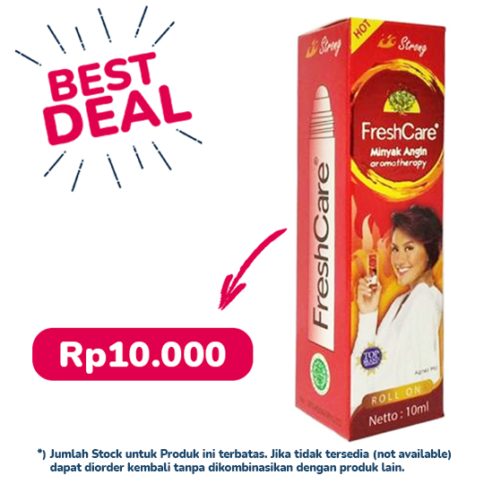 Freshcare Roll On Minyak Angin Strong (Hot) 10 ml - Paling Hemat Freshcare Roll On Minyak Angin Strong (Hot) 10 ml - Paling Hemat