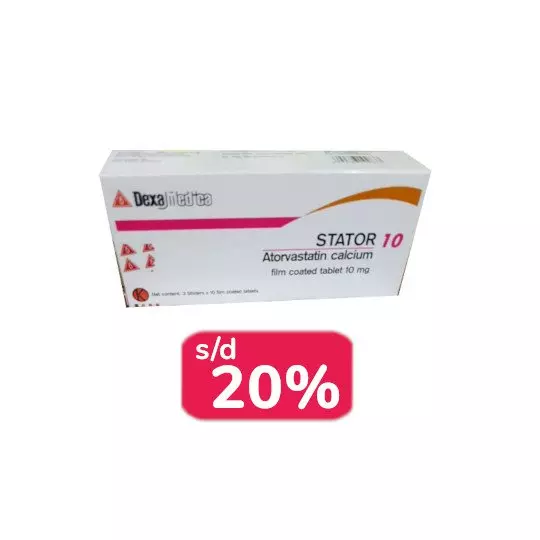 STATOR 10 MG 30 TABLET - OBAT RUTIN STATOR 10 MG 30 TABLET - OBAT RUTIN