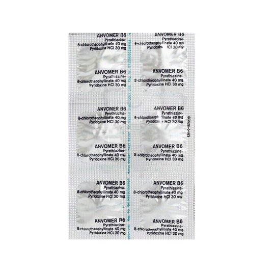 Anvomer B6 6 Tablet Kegunaan, Efek Samping, Dosis dan Aturan Pakai