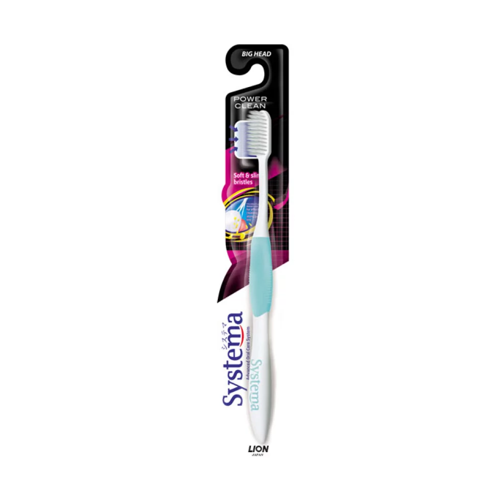 Systema Toothbrush Power Clean Big Head Soft Isi 1 Kegunaan, Efek
