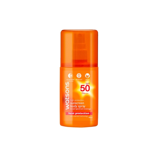 WATSONS HIGH PROTECTION SUN BODY SPRAY SPF50 90ML WATSONS HIGH PROTECTION SUN BODY SPRAY SPF50 90ML
