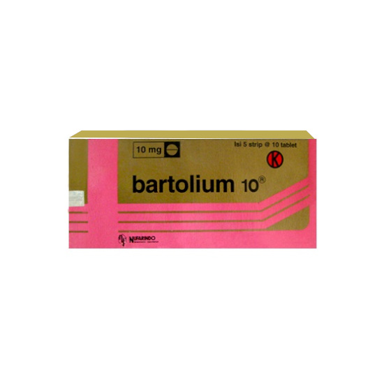 BARTOLIUM 10 MG 10 TABLET BARTOLIUM 10 MG 10 TABLET
