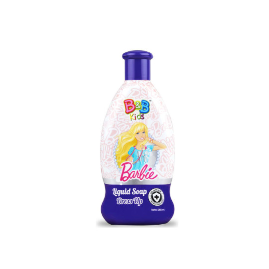 B&B Kids Barbie Liquid Soap Dress Up 250 ml B&B Kids Barbie Liquid Soap Dress Up 250 ml